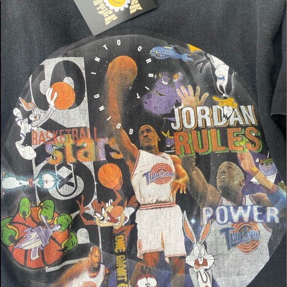 rare space jams “jordan rules” tee - Picture 5 of 5